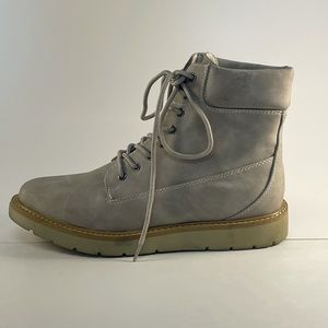 Women’s Grey Cliff’s Combat Boots